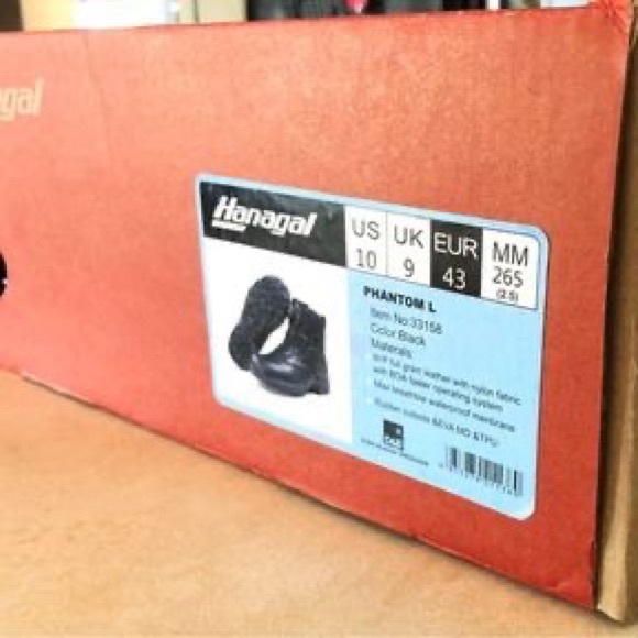 HANAGAL - BOA Lacing and Waterproof Black tactical boots 6 inch - Picture 4 of 9